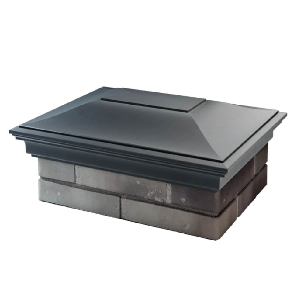 Колпак Zking Монблан Серый на столб 2х1.5 кирпича (515х385мм)