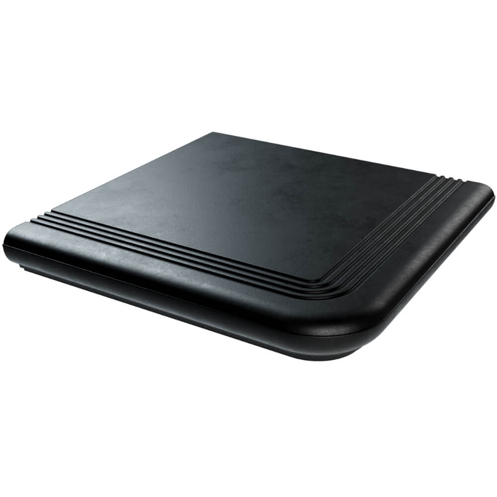 Ступень угловая Verona 340х340х20мм Черный